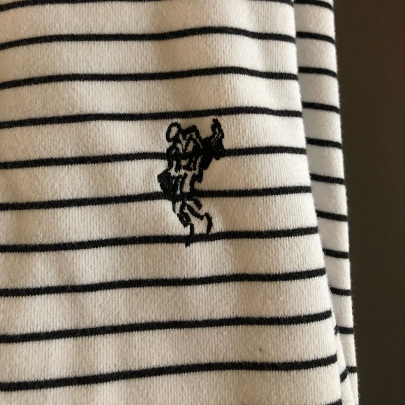 Men’s Ashworth Black and White Striped Polo Size M - Picture 4 of 7